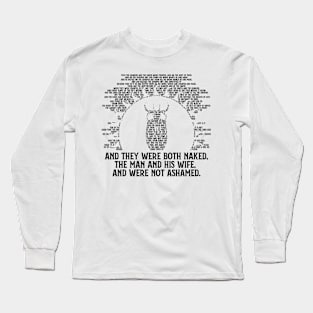 Morningstar: No Shame Biblical Design (black) Long Sleeve T-Shirt